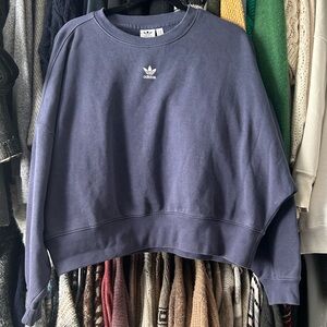 Adidas Blue Crewneck Sweatshirt